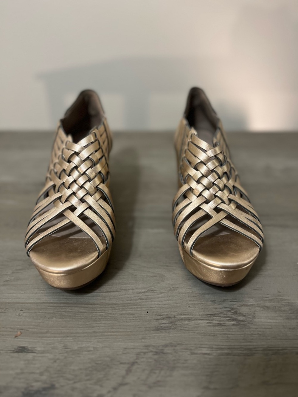 Chocolat Blu Bronze Wedges - Picture 7 of 7
